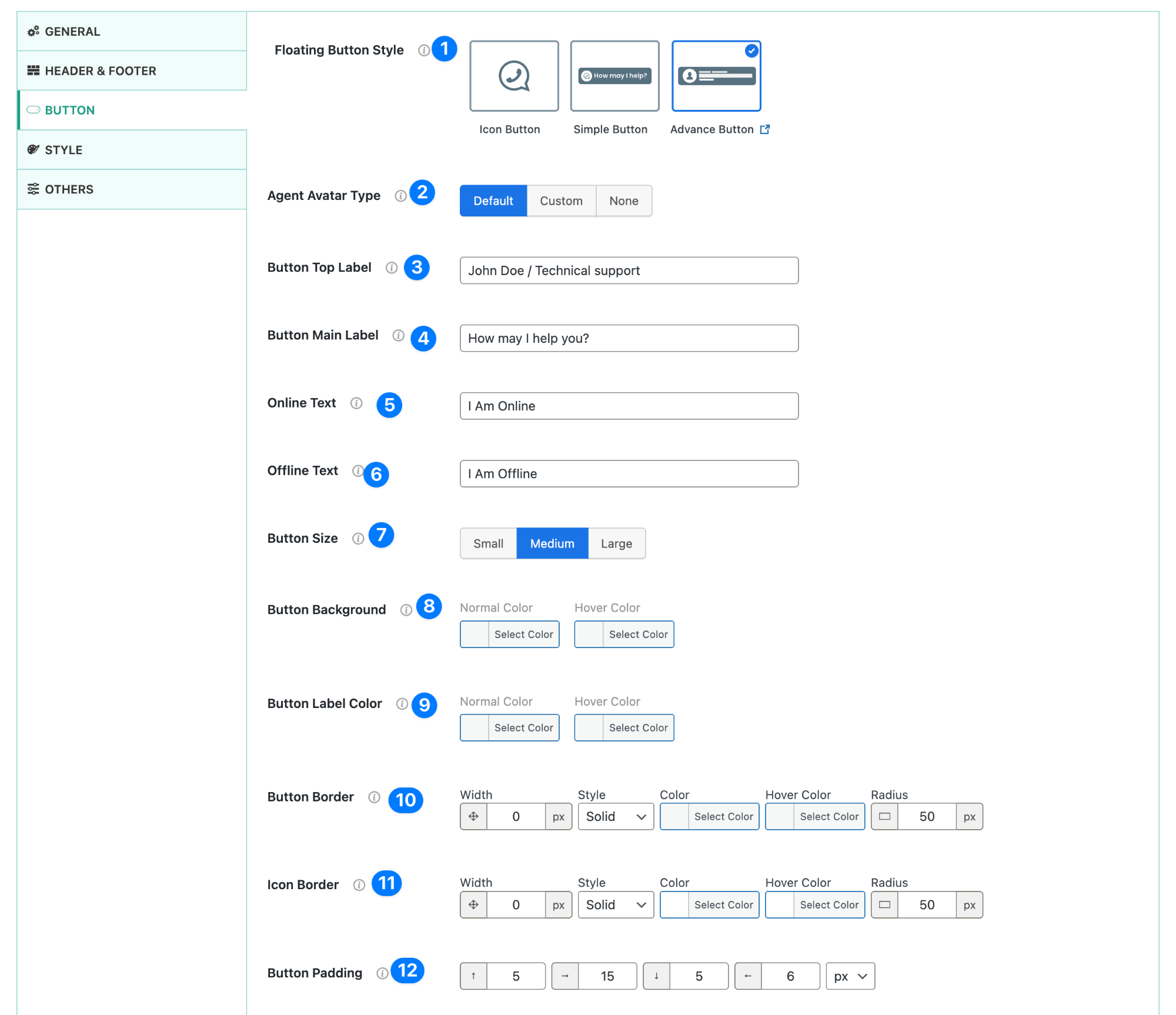 Advanced Button (Avatar, Status & Trust Signals)