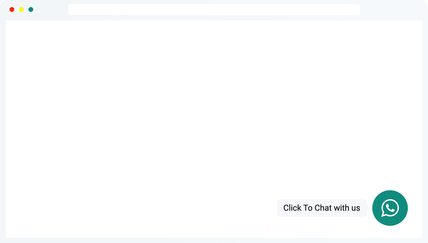WhatsApp chat button on webpage