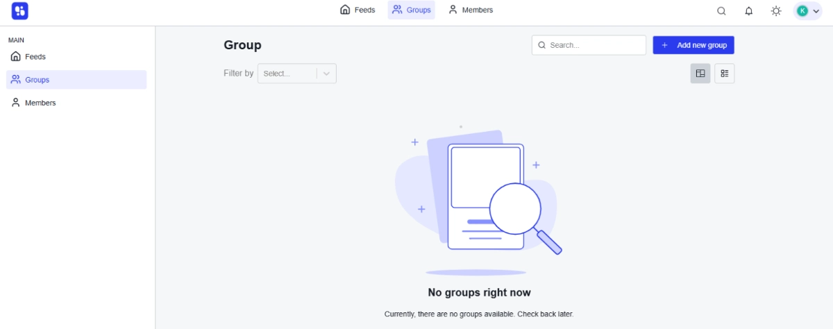 Start Creating A New Group