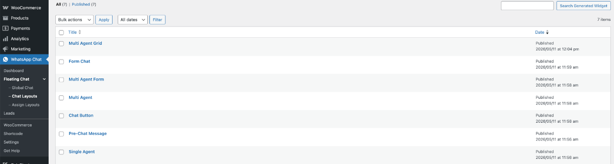 Multiple Chat Layouts