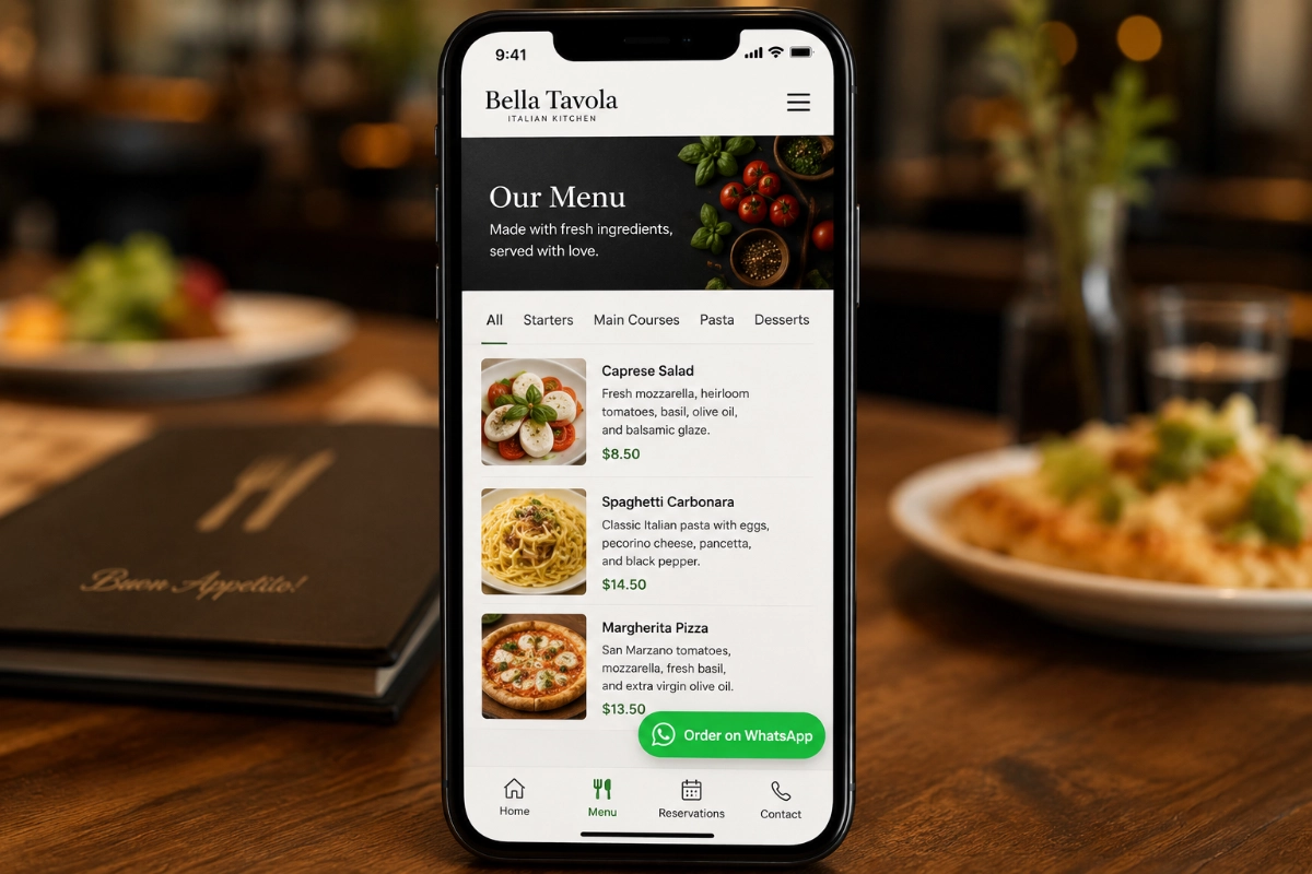 How to Add a WhatsApp Button to a Restaurant WordPress Website