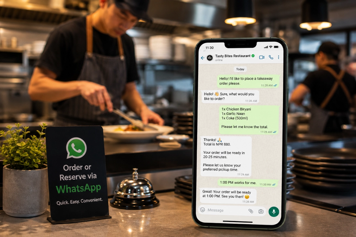 whatsapp chat for restaurants