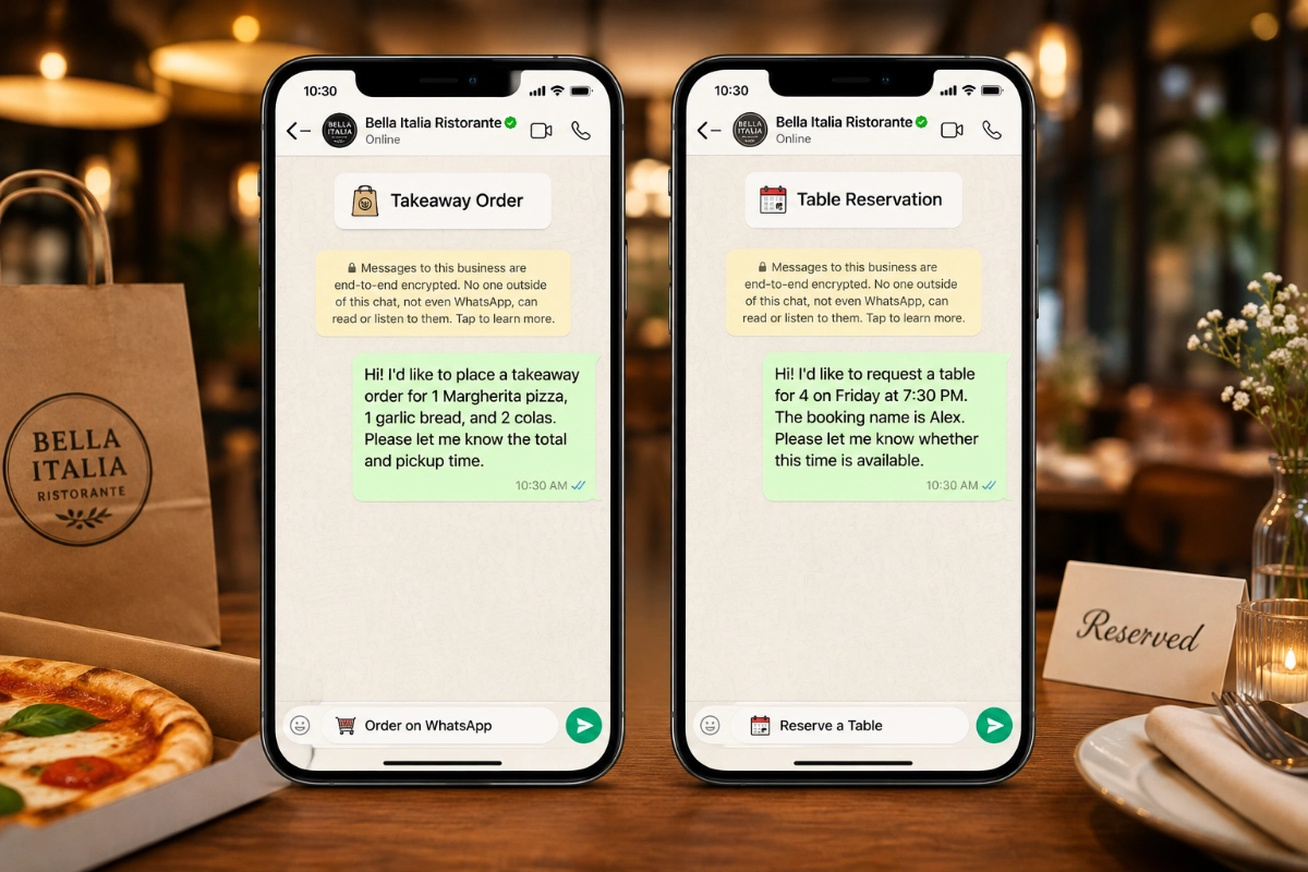 Handle Table Reservations Through WhatsApp