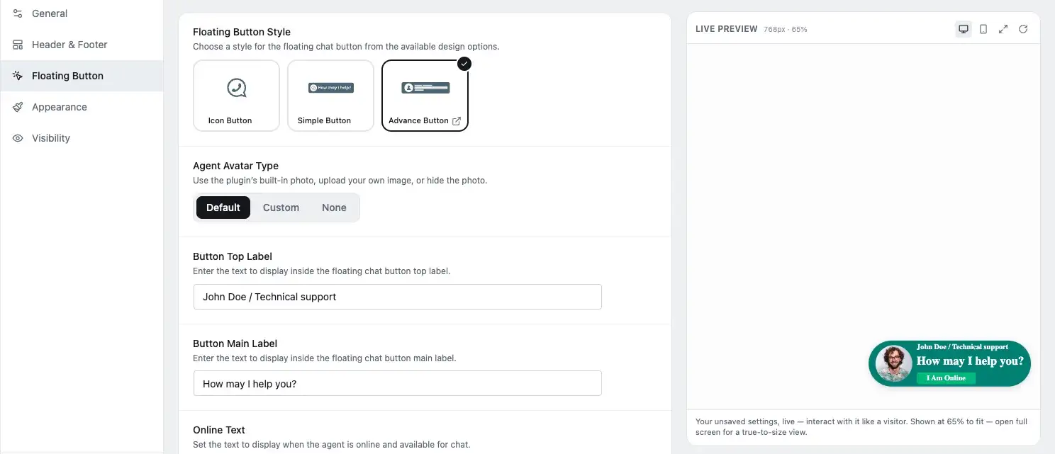 WhatsApp Chat Button for WordPress