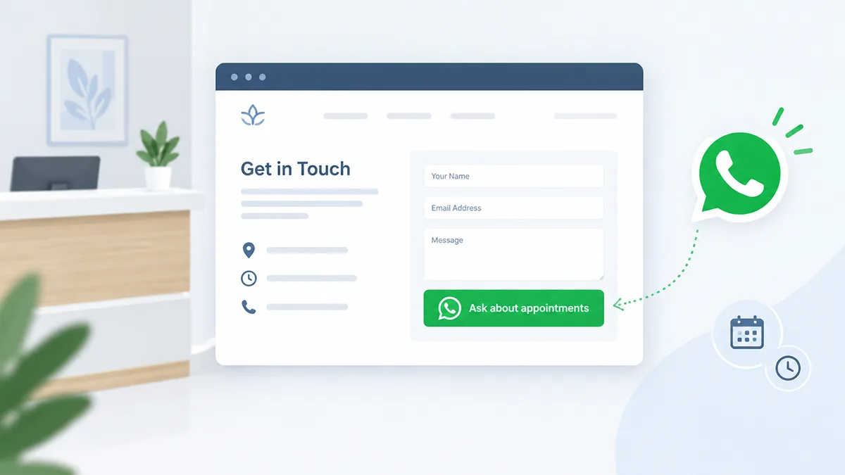 WhatsApp Chat for Clinics & Healthcare Sites: Booking & Patient Questions